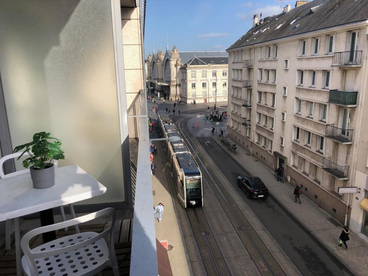 Studio Avec Balcon & Parking Gratuit - Tours Gare Exterior foto